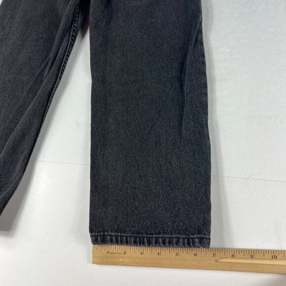 Levi's Silver Tab Jeans Kids 8 Reg Stay Loose Fit Black Faded Cotton Denim - Picture 11 of 16